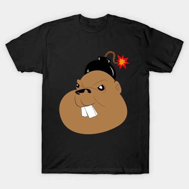 Angry Beaver v1.1 T-Shirt by nichnavigator